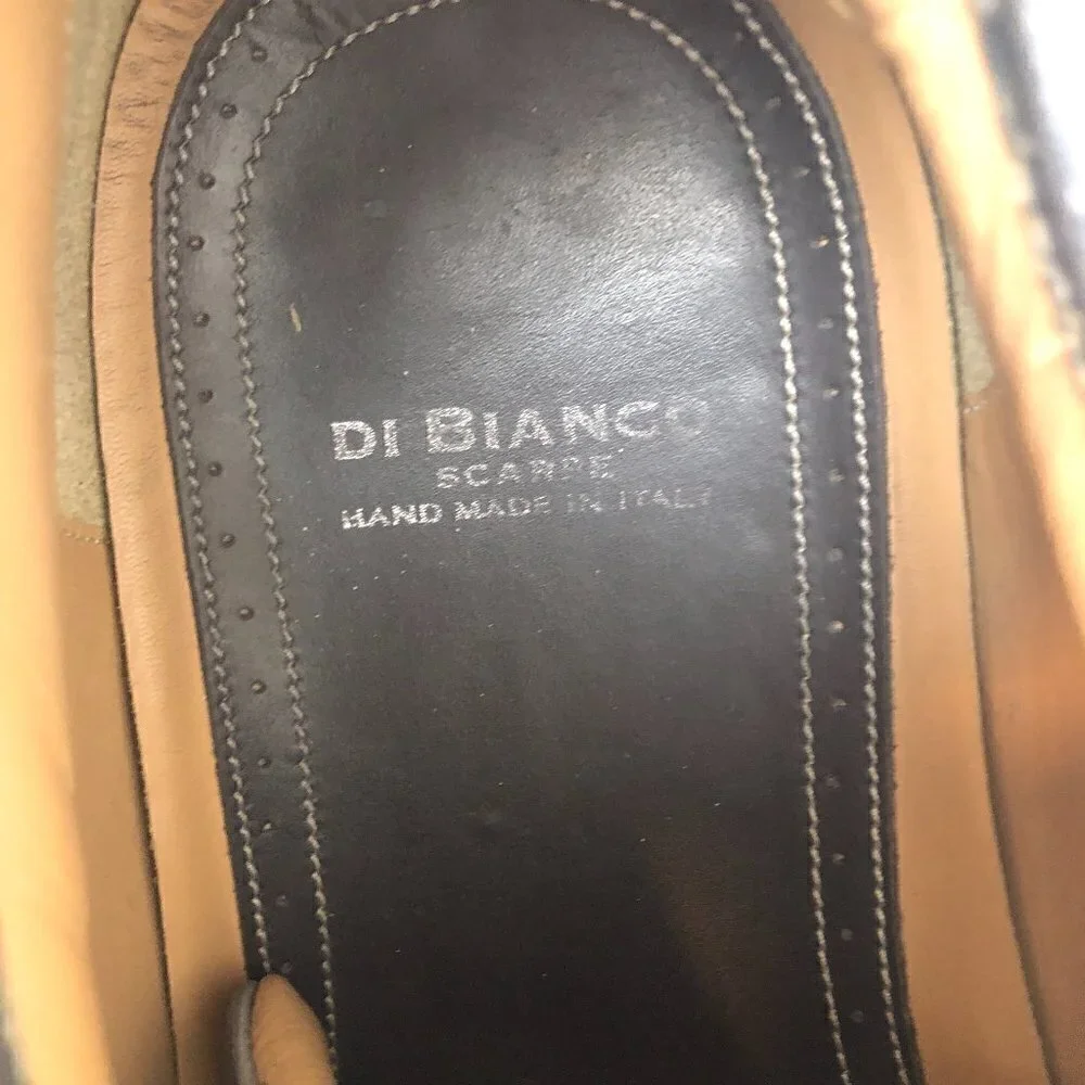Scarpe Di Bianco Leather Sneakers Shoes